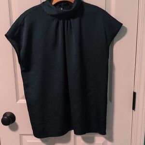 Ann Taylor Factory Dark Green Blouse
